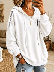 Women's BE STILL AND KNOW Printed Casual Hoodie