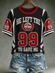 Women's Christian He Left The 99 To Find Me Short Sleeve T-shirt