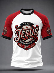 Men's FaithJESUS Printed Casual short sleeves t-shirt