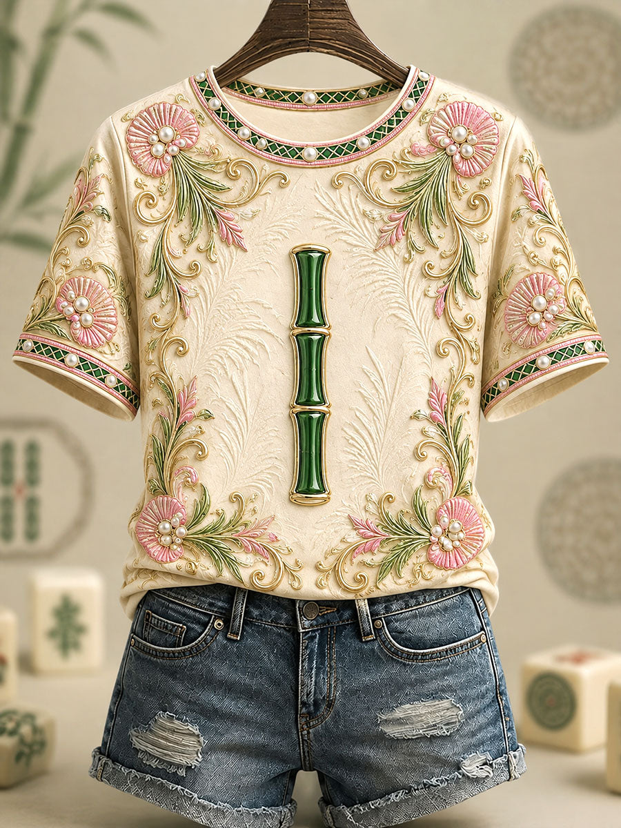 Women's 3-Piece Mahjong Casual T-Shirts