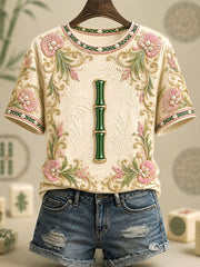 Women's 3-Piece Mahjong Casual T-Shirts