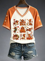 Women's Fall Dachshund T-Shirt