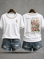 Women’s 'His Way Is Better' Printed Casual T-Shirt