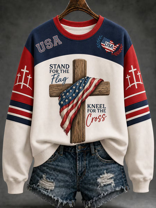 Women's Christian  Cross Art Regular Sweatshirt