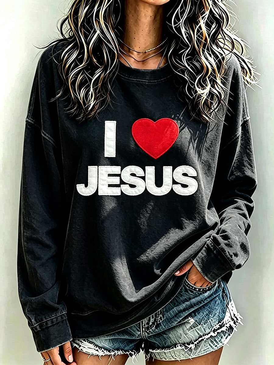 Women's I Love Jesus Sweatshirt