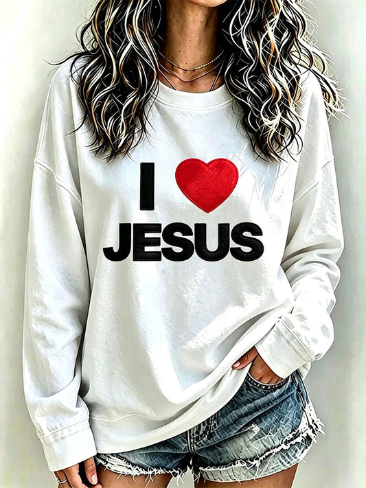 Women's I Love Jesus Sweatshirt