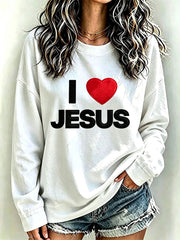 Women's I Love Jesus Sweatshirt