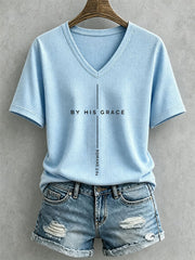 Women's By His Grace Waffle Top