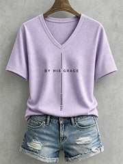 Women's By His Grace Waffle Top