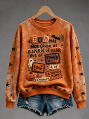 Women's Halloween 2 Timothy 1:7 Regular Sweatshirt