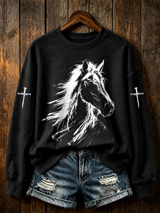 Women's Riding Forward On Faith Regular Sweatshirt