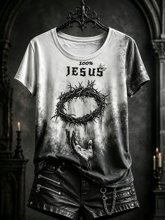 Women's "100% Jesus" Christian T-shirts