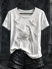 Women's Jesus White Dove Christian T-shirts