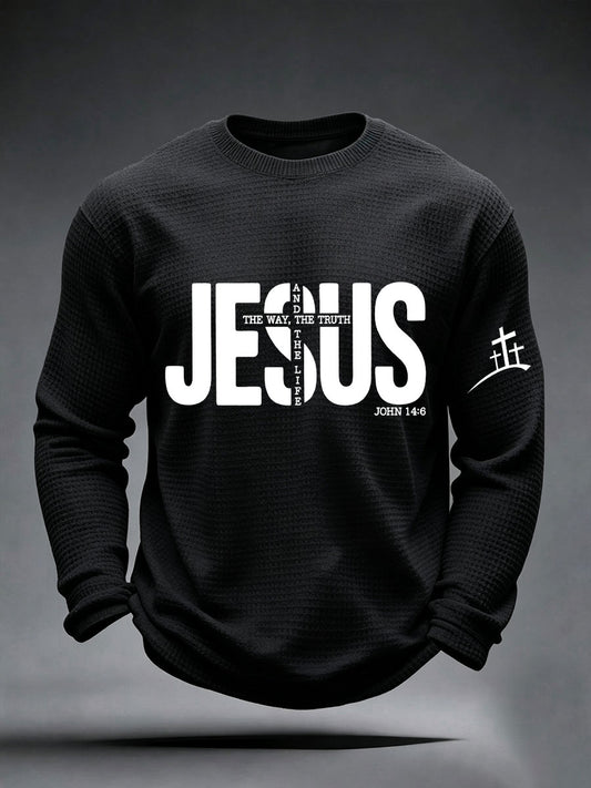 Men's Jesus The Way The Truth And The Life Waffle Top