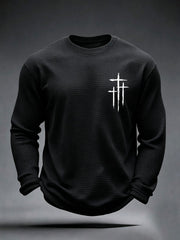 Men's  Faith Cross Waffle Top