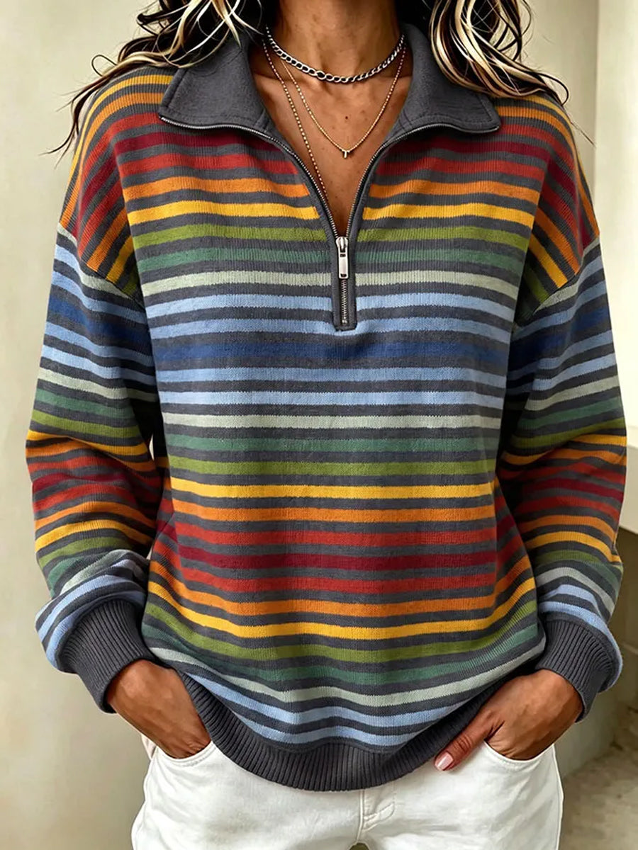 Women's Fall Art Print Casual Sweatshirt