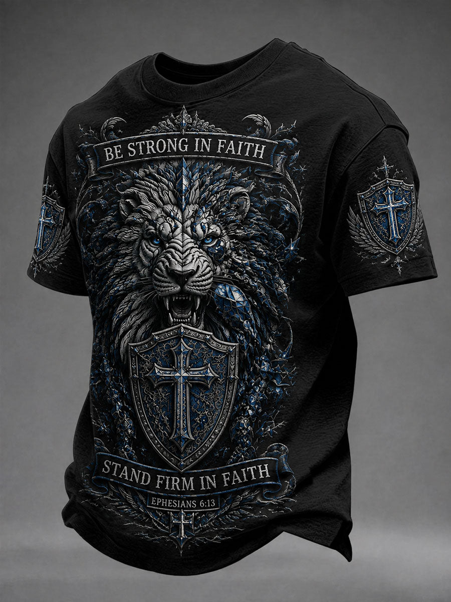 Men's Christian Be Strong In Faith Short Sleeve T-Shirt