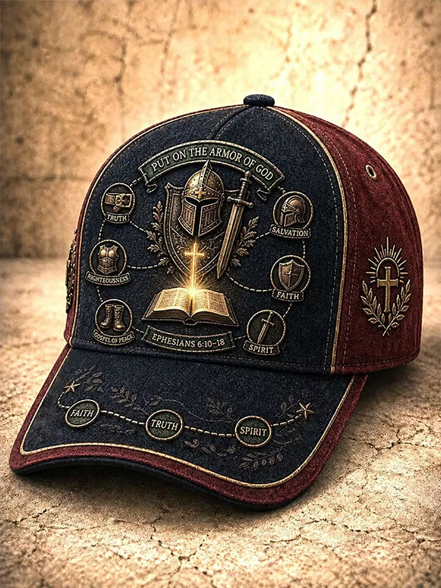 Unisex Christian Put On The Armor Of God Print Hat