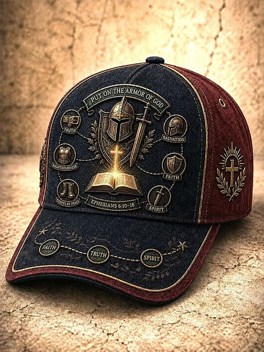 Unisex Christian Put On The Armor Of God Print Hat