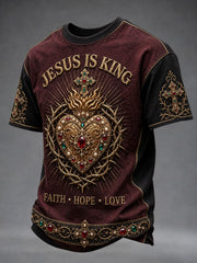 Men's Christian Jesus Is King Short-Sleeve T-Shirt
