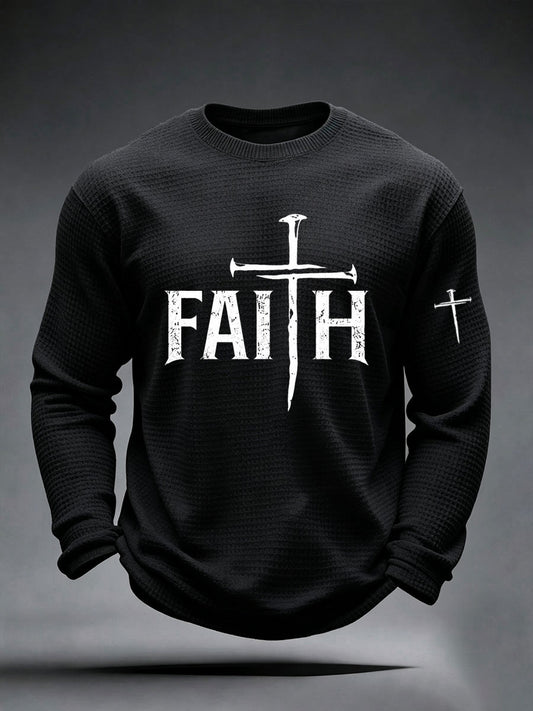 Men's Faith Cross Waffle Top