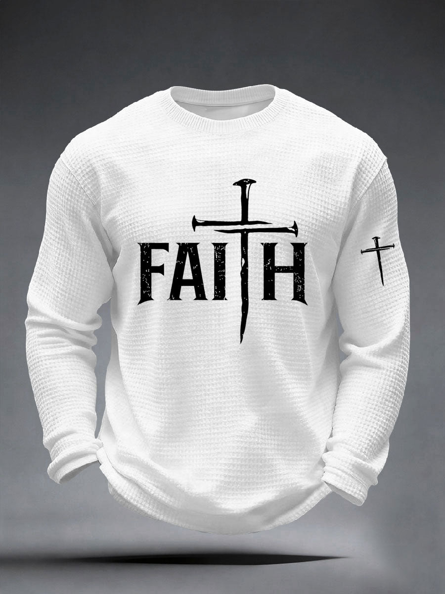 Men's Faith Cross Waffle Top