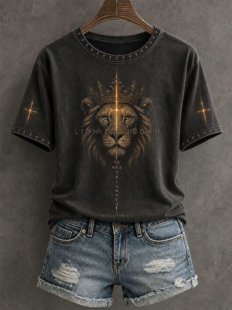 Women's Lion Of Judah He Has Triumphed T-shirt