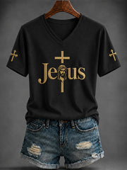 Women's JESUS Printed T-shirt