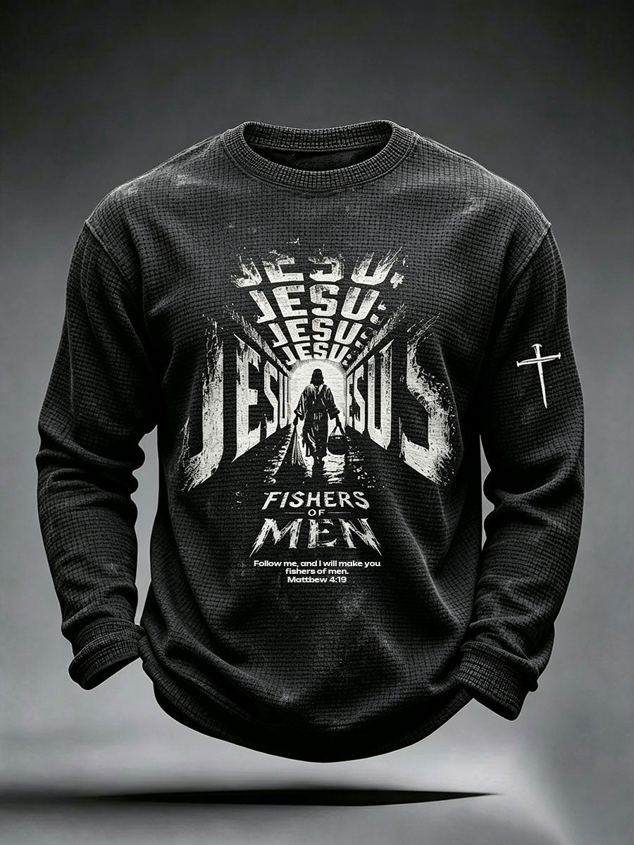 Men's Jesus Fishers Of Men  Waffle Top
