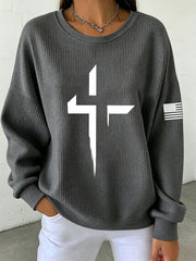 Women's Faith Cross Sweatshirt