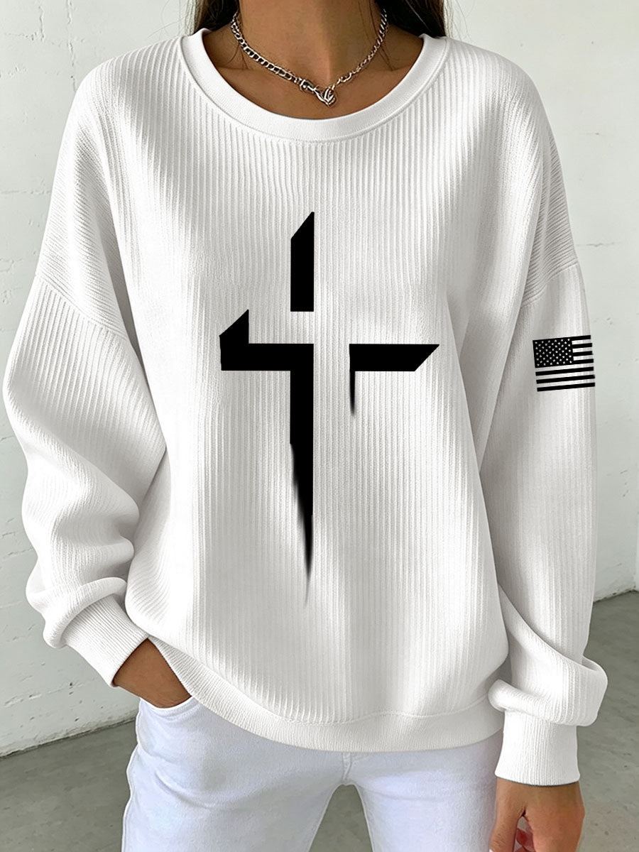 Women's Faith Cross Sweatshirt