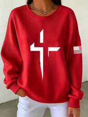 Women's Faith Cross Sweatshirt