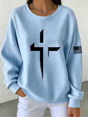 Women's Faith Cross Sweatshirt