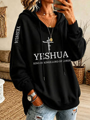 Women’s Yeshua Print Casual Hoodie