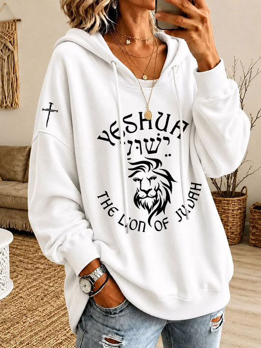 Women’s Yeshua Print Casual Hoodie