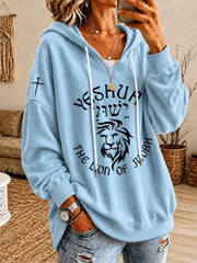 Women’s Yeshua Print Casual Hoodie