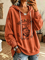 Women’s Yeshua Print Casual Hoodie
