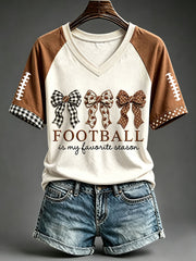 Women's Football Is My Favorite Season T-Shirt