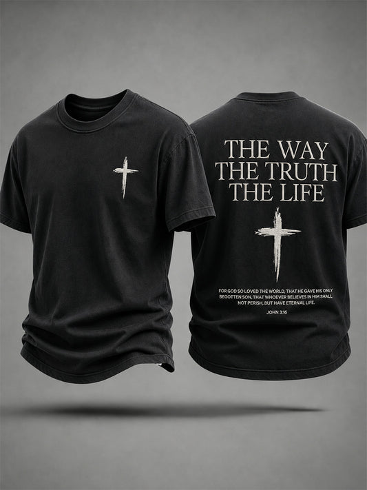Men's The Way The Truth The Life Print Tee