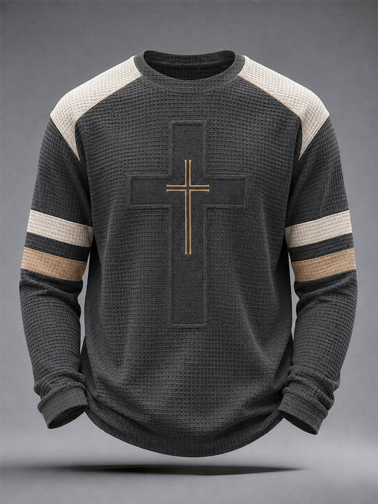 Men's Faith Cross Waffle Top