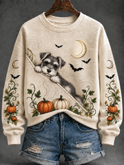 Women's Dog Halloween Regular Sweatshirt