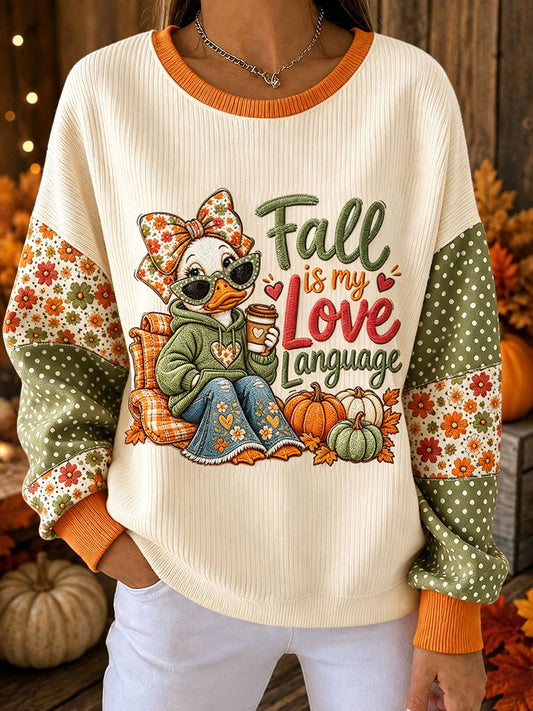 Women's "Fall is my love language" sweatshirt
