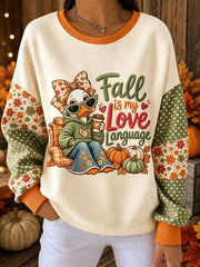 Women's "Fall is my love language" sweatshirt