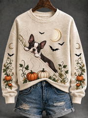 Women's Dog Halloween Regular Sweatshirt