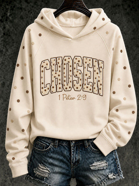 Women’s CHOSEN Printed Casual Hoodie