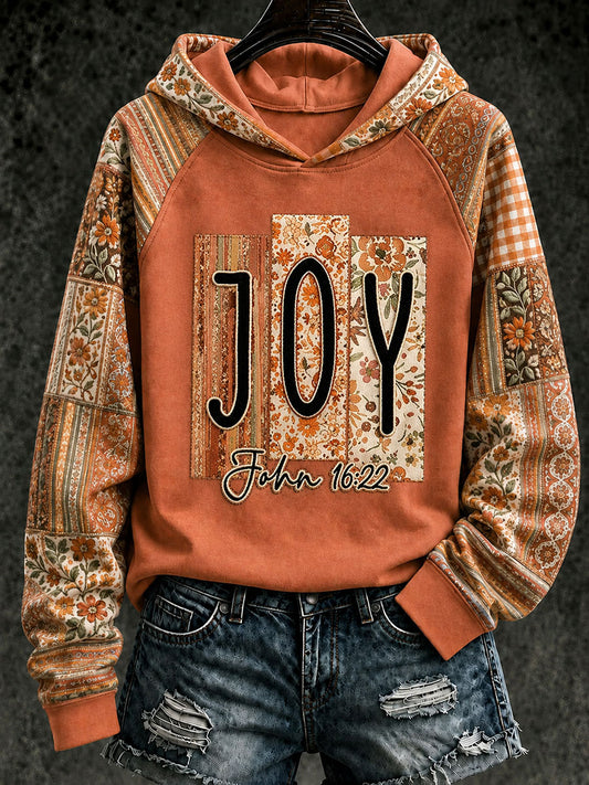 Women's JOY Print Casual Hoodie