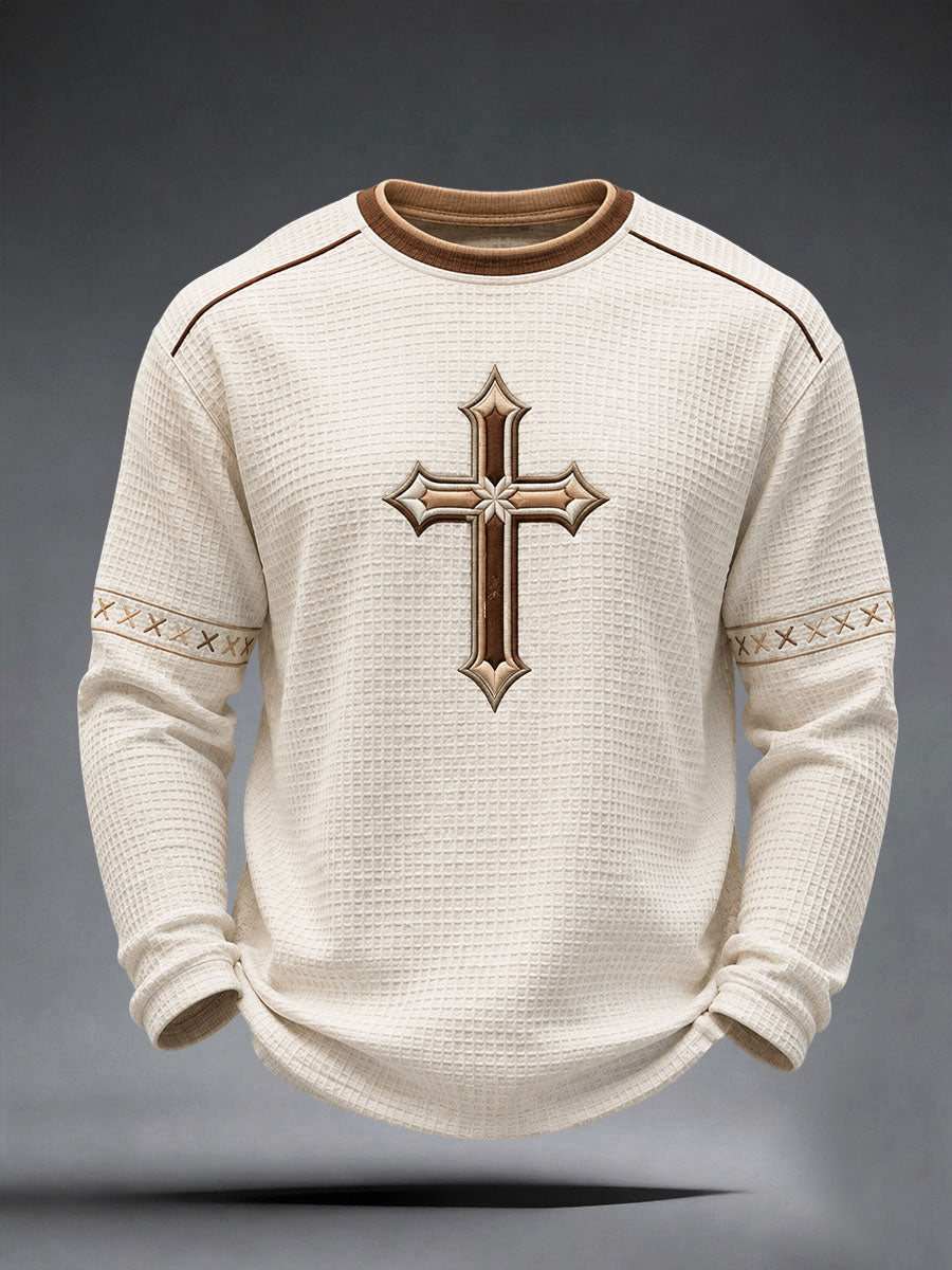 Men's Faith Cross Waffle Top