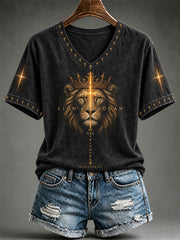 Women's Lion Of Judah He Has Triumphed  T-shirt