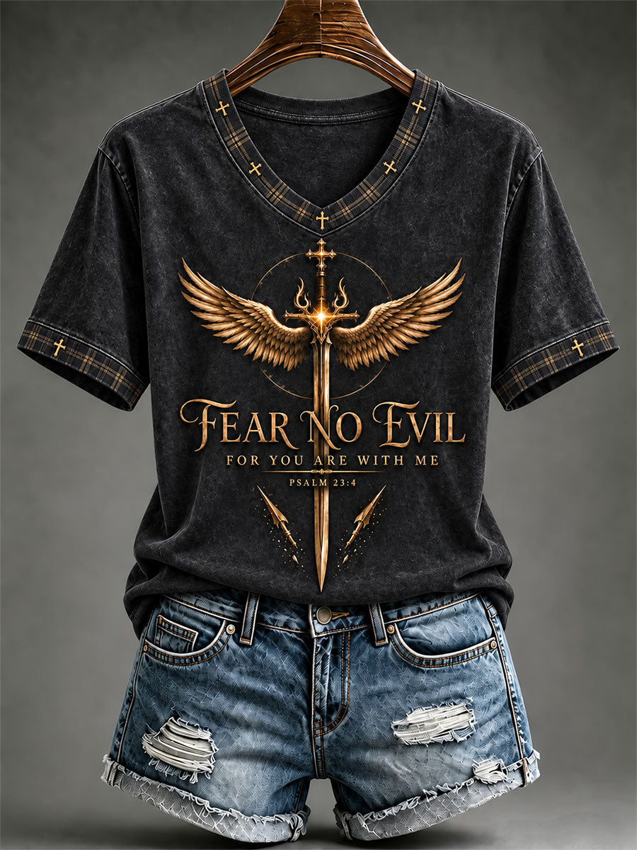 Women's Fear No Evil For You Are With Me T-shirt