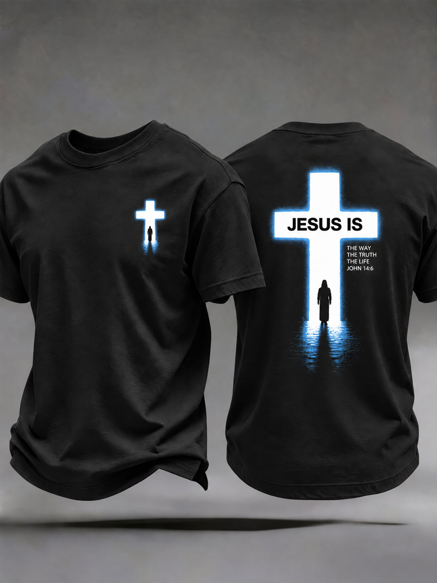 Men's Christian John 14:6 THE WAY THE TRUTH THE LIFE Short Sleeve T-shirt